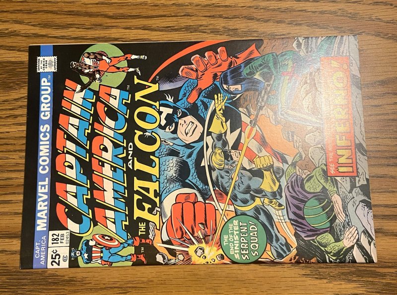 Captain America #182 (9.4 NM) Steve Ditko Marvel Value Stamp  (1975)