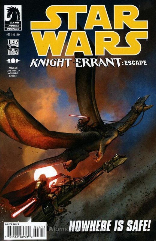 Star Wars: Knight Errant-Escape #3 VF; Dark Horse | we combine shipping 