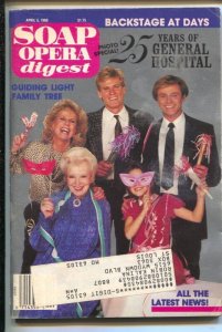 MAG: Soap Opera Digest 4/5/1988-25 Years Of General Hospital-Tristan Rogers-L...