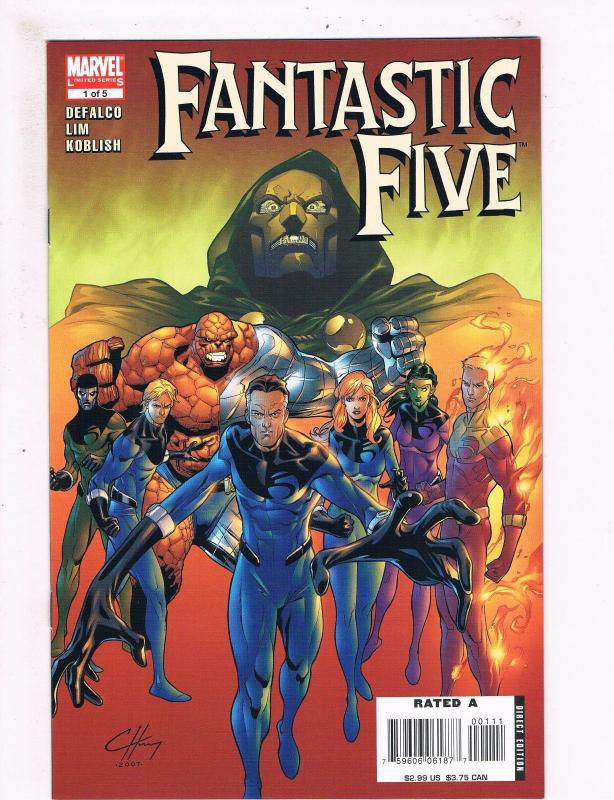 Fantastic Five # 1 VF Marvel Comic Books The Thing Dr.Doom Mr Fantastic!!!!! SW5