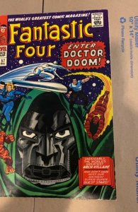 Fantastic Four #57 (1966)Enter Dr Doom silver surfer the wuzard Fn+