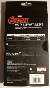 Marvel Avengers Captain Marvel Youth Support Sleeve Youth LG/XL open box