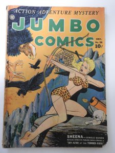 Jumbo Comics #58 (1943) VG- Condition chew bottom right of book