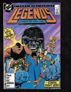 Legends #1 ~ Once Upon a Time...! / 1st Amanda Waller ~ (7.0) 1986 WH