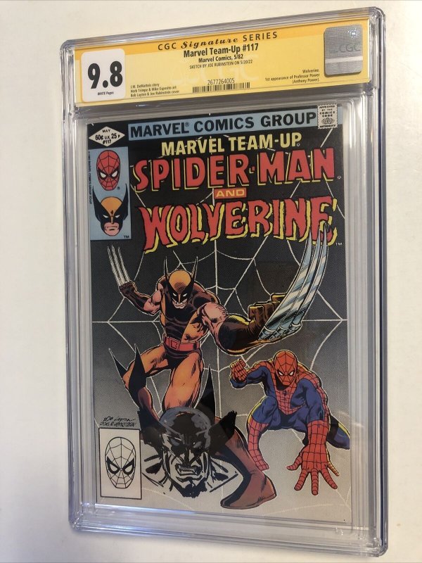 Marvel Team-Up (1982) #117 (CGC 9.8 SS WP) Sketch Joe Rubinstein