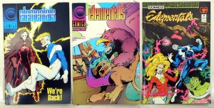 Elementals Lot of 3 #16, 18, 24 (1991) Comico Comics 1st Print Comic Books