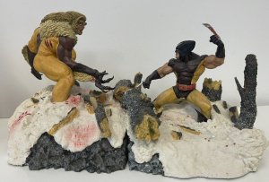 Dynamic Forces Wolverine Vs. Sabretooth Complete Diorama Statue Set