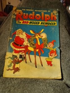 RUDOLPH THE RED NOSED REINDEER 2 DC COMICS December 1951 Golden Age Christmas