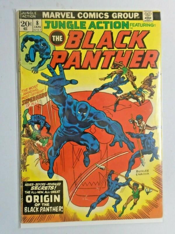 Jungle Action #8 Black Panther origin 3.5 (1974)