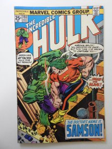 The Incredible Hulk #193 (1975) VG+ Condition!