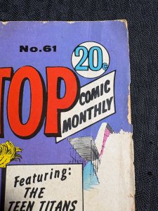 Vintage TIP TOP MONTHLY Colour Comics #61 VG 4.0 Teen Titans AUSTRALIAN EDITION