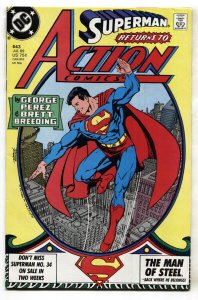 ACTION COMICS #643--comic book--SUPERMAN--vf/nm