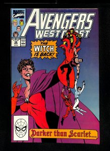 West Coast Avengers #56 1st Dark Scarlet Witch!