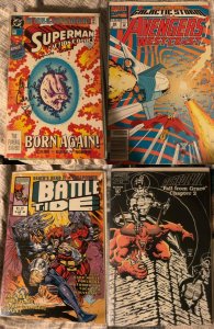 Lot of 4 Comics (See Description) Action Comics, Avengers West Coast, Battlet...