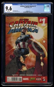 All-New Captain America (2015) #1 CGC NM+ 9.6 White Pages