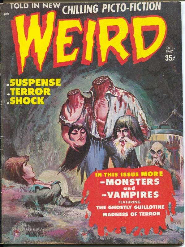 Weird Vol. 2 #3 1967-Eerie-Carl Burgos -torture-weird menace-vampire-FN-