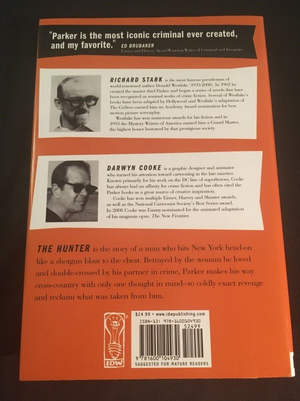 RICHARD STARK'S PARKER Book One: THE HUNTER by Darwyn Cooke, Hardcover