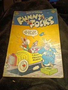 FUNNY FOLKS HOLLYWOOD #58 Golden Age DC COMICS MARCH 1954 Nutsy Squirrel