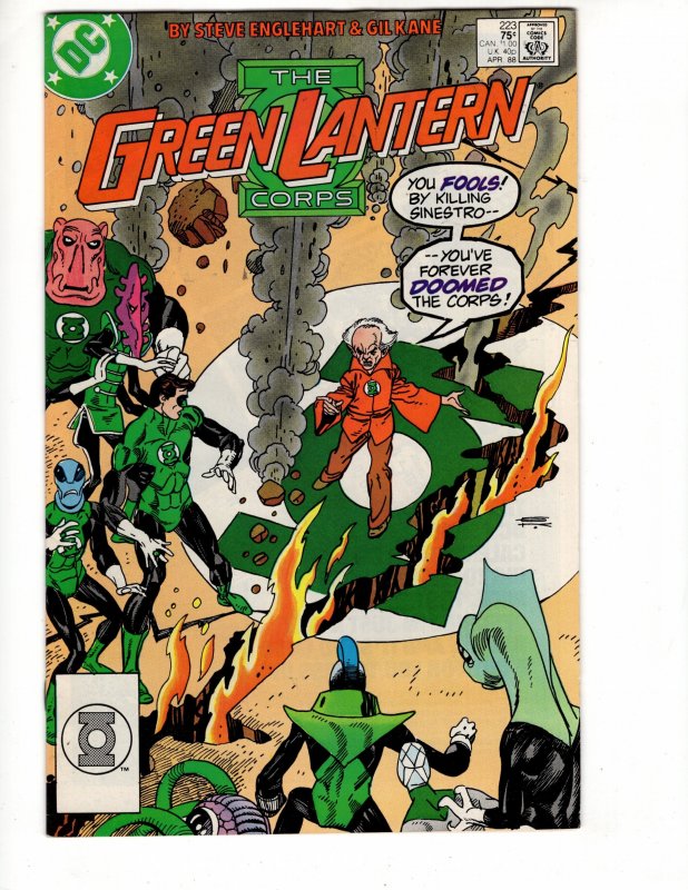 The Green Lantern Corps #223 Gil Kane Cover & Art...