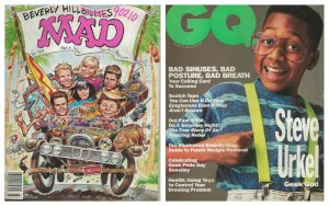 ORIGINAL Vintage March 1992 Mad Magazine #309 Beverly Hills 90210 Steve Urkel 