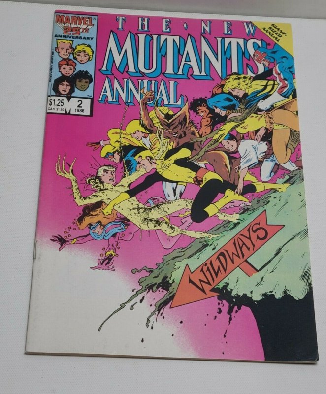 KEY New Mutants Annual #2 VF+ 1st Appearance Psylocke Grail 25th Anniversary C4