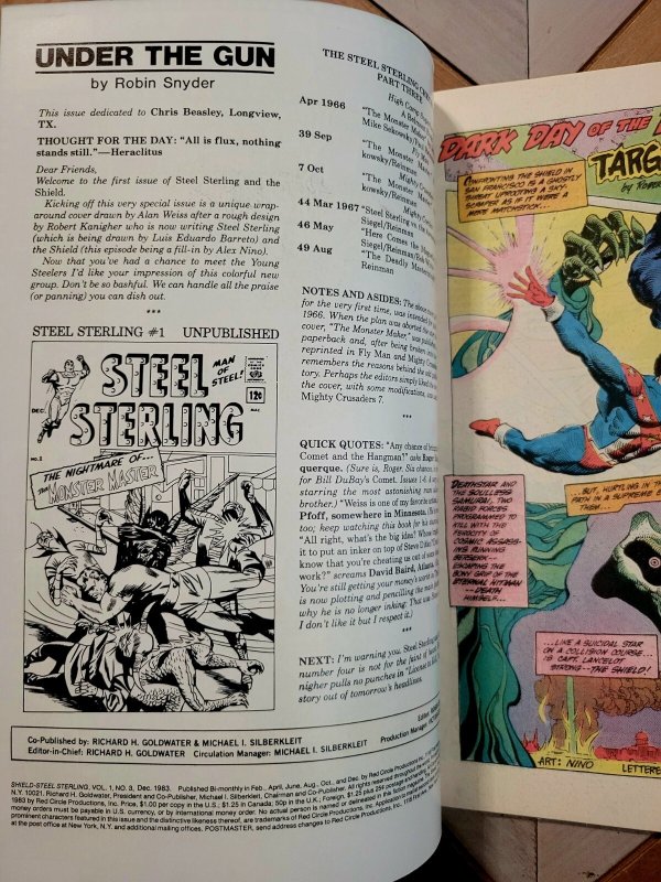 Shield: Steel Sterling #3 Red Circle 1983 vs. SOULLESS SAMURAI! A.Nino, A.Weiss