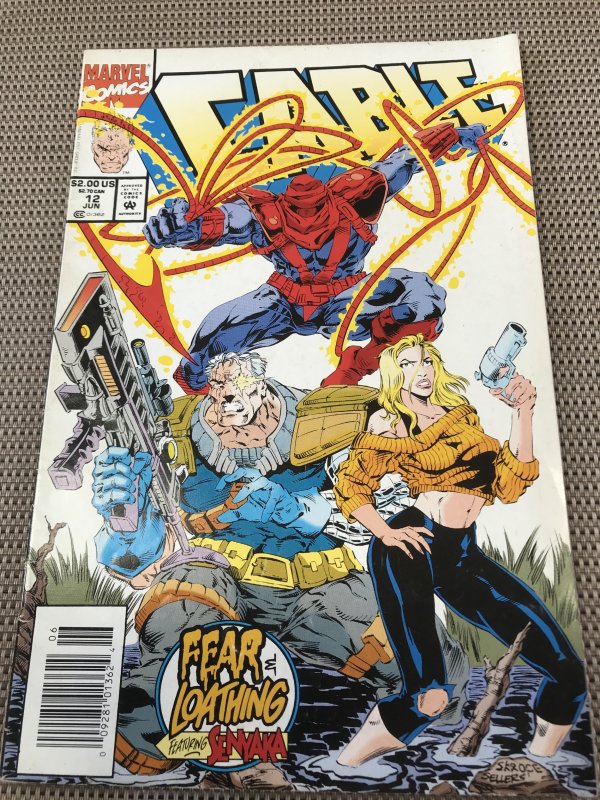 Cable 12 Newsstand Marvel Comics June 1994 Vg Senyaka Scott Loboell Art Comic Books Modern Age Marvel Cable Superhero Hipcomic