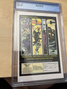 Marvel Age #12 CGC 9.4 Spider-Man Black Costume Concept Art