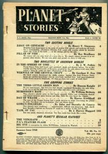 Planet Stories Pulp Summer 1948- Coverless bargain- Bradbury