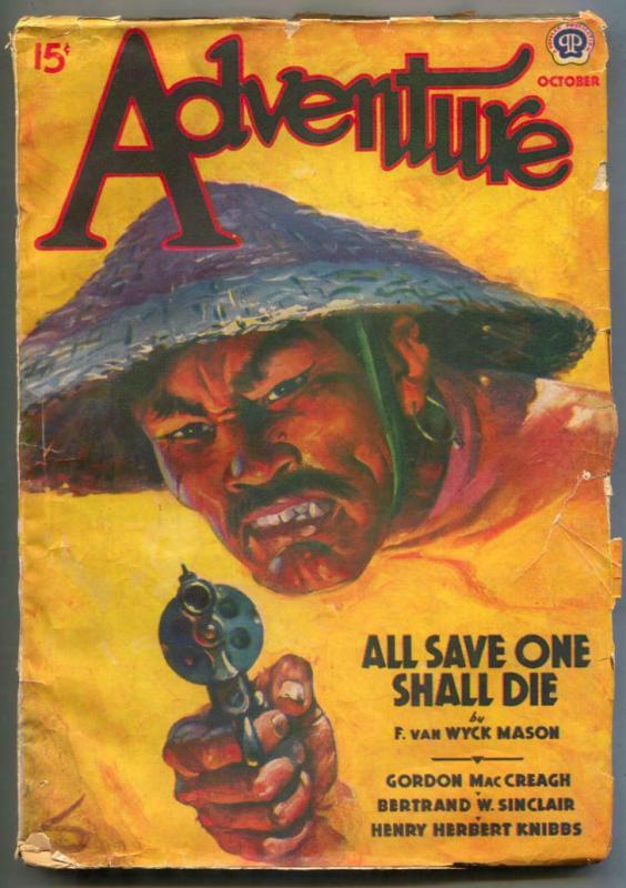 Adventure Pulp October 1939- Asian Menace- MacCreagh