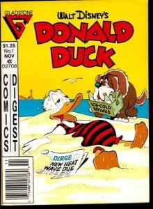 DONALD DUCK #1-GLADSTONE DIGEST-GREAT FIRST ISSUE-BARKS VF