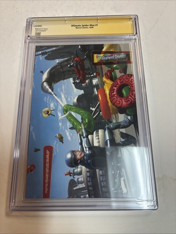 Ultimate Spider-man (2000) # 1 (CGC 9.6 SS) Signed Mark Barley