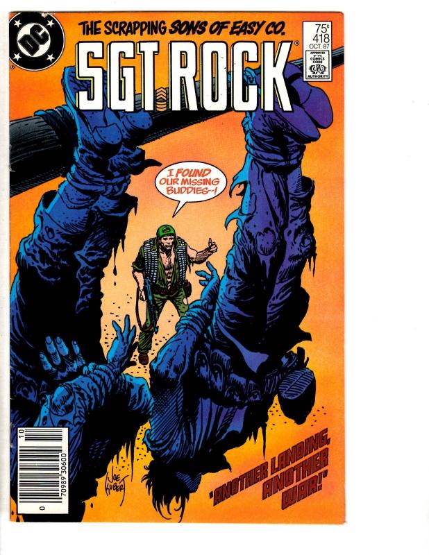 Lot Of 5 Sgt. Rock DC Comic Books # 418 419 420 421 422 Army Navy Marines TP5