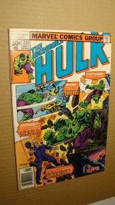 HULK 215 *HIGH GR* VS BI-BEAST S.H.I.E.L.D. MARVEL BRONZE AGE