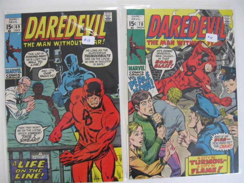 *DAREDEVIL #60-70 HIGH GRADE LOT 10 Books Guide $411