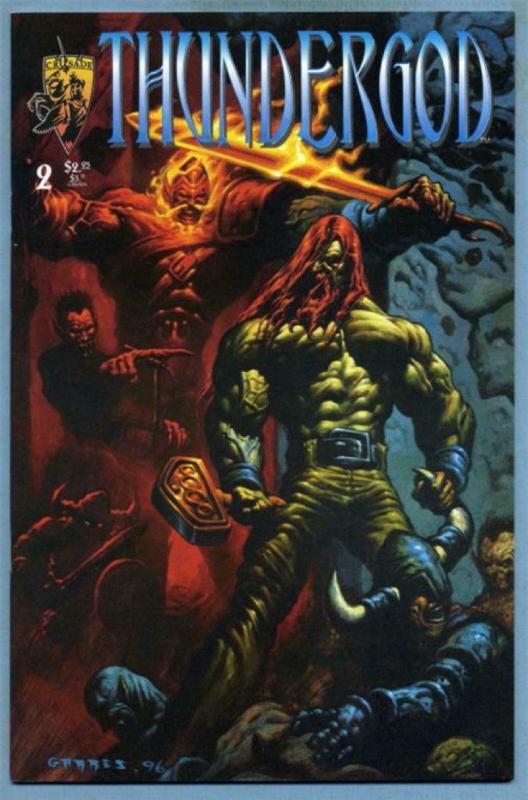 THUNDERGOD #2, VF/NM, Eric Powell, Crusade Comics 1996  more Indies in store