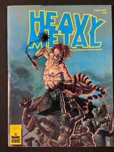 HEAVY METAL MAGAZINE OCTOBER 1977 RICHARD CORBEN, MOEBIUS VF