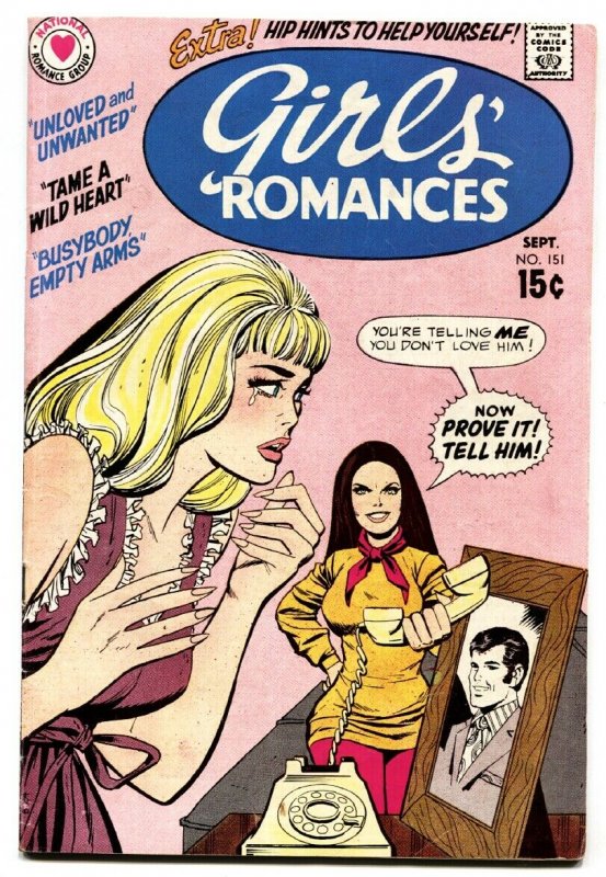 Girls' Romances #151 comic book 1970-DC-lingerie panels-FN