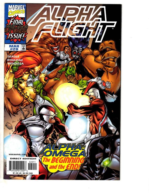 3 Alpha Flight Marvel Comic Books # 18 19 20 X-Men Weapon X Seagle Rouleau MS10