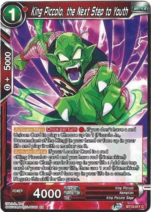 Dragon Ball Super CCG - Supreme Rivalry - King Piccolo the Next Step to Youth