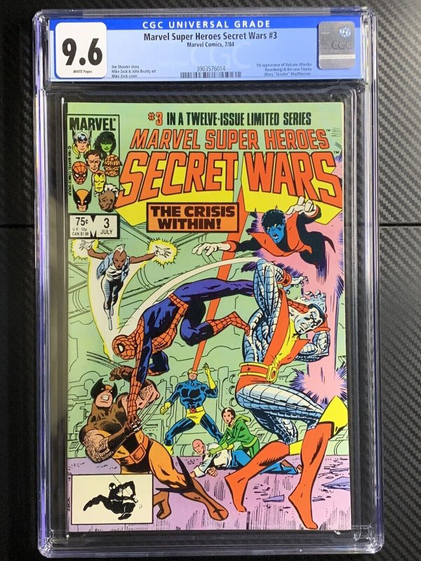 Marvel Super Heroes Secret Wars 3 CGC 9.6 - 1st Volcana & Titania +She-Hulk MCU