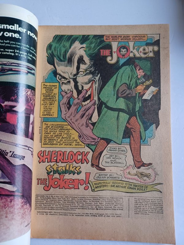Joker #6 - Sherlock Holmes - 1975 - VG