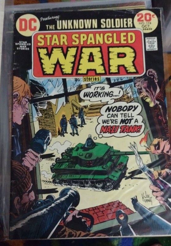 STAR SPANGLED WAR STORIES # 174 1973  DC  JOE KUBERT UNKNOWN SOLDIER