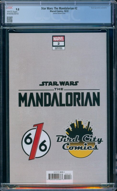 Star Wars The Mandalorian #2 Larroca Variant 1st appearance of Grogu 