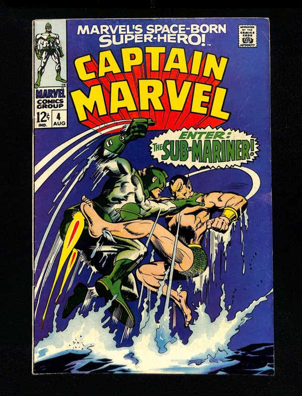 Captain Marvel (1968) #4 Sub-Mariner!