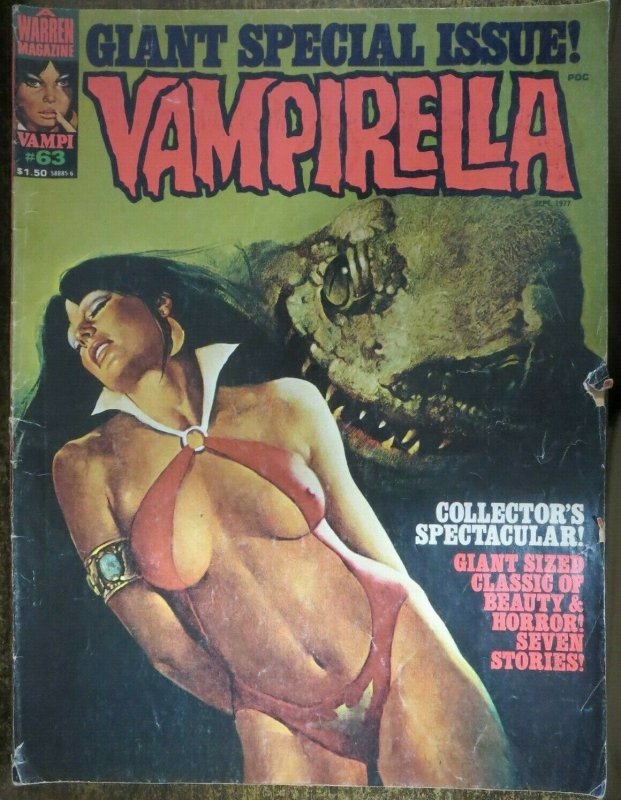 VAMPIRELLA #63 (Warren, 9/1977) VERY GOOD MINUS (VG-) Bernie Wrightson!