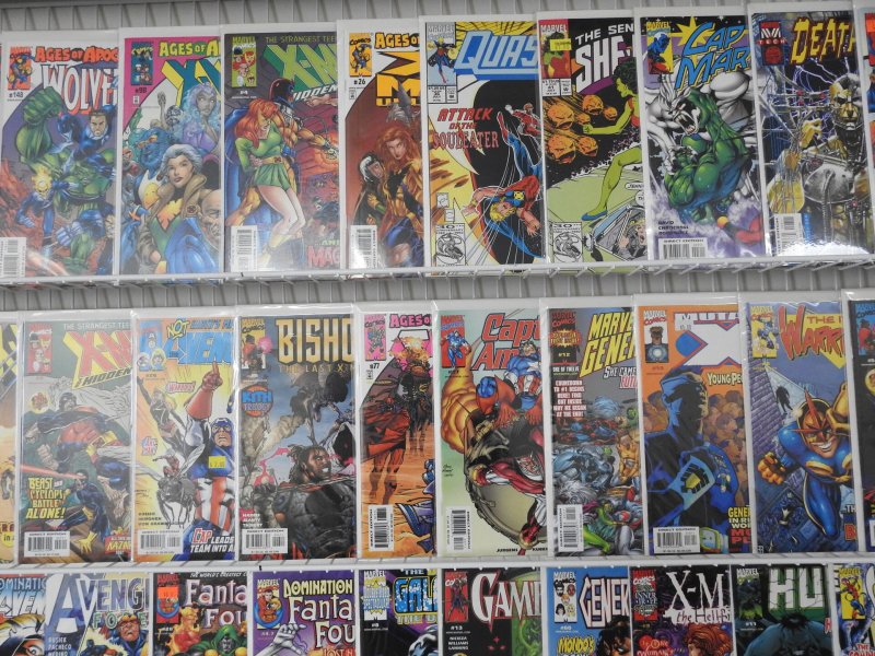 Huge Lot 130+ Comics Silver Surfer,  Spider-Man,  X-men+ Avg VF+ Condition