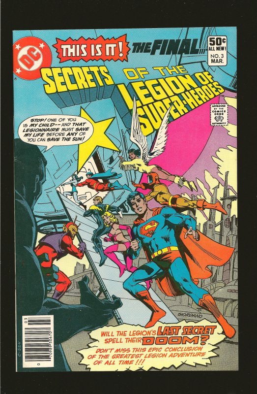 DC Comics Secrets of The Legion of Superheroes Vol 1 No 3 March 1981
