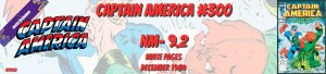 Captain America 300 NM- 9.2 Marvel 1984