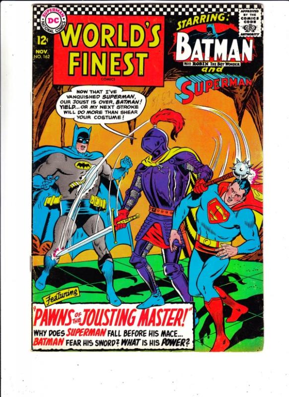 World's Finest #162 (Nov-66) VG/FN Mid-Grade Superman, Batman, Robin